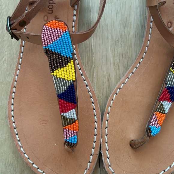 Handmade Beaded Flip Flips - Picture 2 of 4